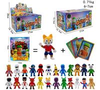 2-24 pezzi Stumble Guys Action Figures Giocattoli Gioco Personaggio Carta Cartoon PVC Modello Kawaii Anime Collezione Bambole Regali di compleanno per bambini