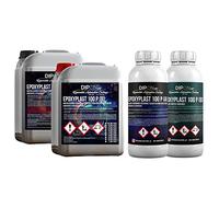 2,25 kg di resina epossidica 2K, epossido con indurente, trasparente, in qualità professionale, senza odori e senza emissioni. Resina epossidica UV stabile per gioielli, legno, tavoli, acquari