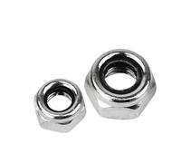 2-25 pezzi M2 M2.5 M3 M4 M5 M6 M8 M10 M12 M16 304 acciaio inossidabile nero inserto esagonale in nylon dado di bloccaggio dado di bloccaggio autobloccante in nylon(304 stainless steel,M10(10pcs))