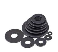 2/25 pz M3 M4 M5 M6 M8 M10 M12 M14 M16 Nero Grado 8.8 Acciaio di Grandi Dimensioni Oversize Grande Più Ampia Rondella Piatta Plain Guarnizione-50 pz M4x12x1mm