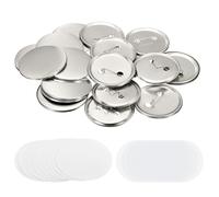 2,26" Vuoto Pulsante Creazione Forniture,25pz Rotondo Distintivo