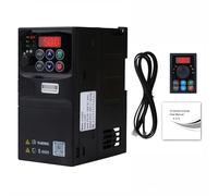 2.2KW Inverter per motori trifase 220V Ingresso monofase 220V Uscita trifase 220V Variatore di frequenza VFD quadro elettrico rimovibile modello V3-222EE (con cavo di prolunga da 1,5m)