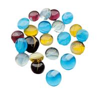 2.2Pound Perle Di Vetro Colorate Pavimento Piatto Perline Di Marmo Per Progetto Di Fiore Vaso Di Fiori E Decorazioni Per La Casa E Fucili Artigianato