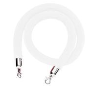 2 3 4 5 6 7 8 9 10 Feet Long Queue Divider for Theaters/Party/Wedding/Exhibition,Velvet Crowd Control Ropes, 2.8mm Bold Durable Barrier Cords(White,9ft/274cm)