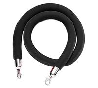 2 3 4 5 6 7 8 9 10 Feet Long Queue Divider for Theaters/Party/Wedding/Exhibition,Velvet Crowd Control Ropes, 2.8mm Bold Durable Barrier Cords(Black,8ft/245cm)