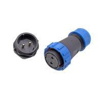 2/3/4/5/6/7/9/10/12 Core SP28 IP68 Waterproof Connector SD28 Industrial Cable Aviation Plug Male Female Docking Socket(Blue,24P)