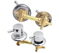 2/3/4/5 Vie Rubinetti Per Doccia In Ottone,Miscelatore Valvola Cabina Doccia,Miscelatore Valvola Con Elemento Filtrante In Ceramica,Interasse 10/12,5/14,5Cm,G1/2" Intubation 3way-10cm
