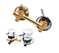 2/3/4/5 Vie Rubinetti Per Doccia In Ottone,Miscelatore Valvola Cabina Doccia,Miscelatore Valvola Con Elemento Filtrante In Ceramica,Interasse 10/12,5/14,5Cm,G1/2" Thread 3-way-10cm