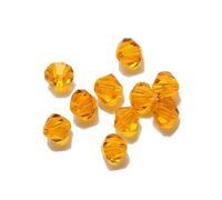 2 3 4 6 8mm Perline di cristallo vetro bicono nero sciolto distanziatore sfaccettato perline for donne fai da te creazione gioielli accessori for ricamo per Braccialetti Collane(Orange,2mm 540pcs)