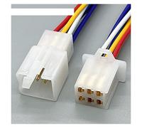 2 3 4 6 9 Pin .8mm Connettore for auto elettrica for motocicletta Spina for cablaggio con cavoNylon Manicotto in gomma ignifuga(6Pin Female Male)