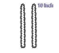 2/3/4 pezzi da 10 pollici 40DL maglie di trasmissione passo 3/8" Lp calibro .050" sega a catena e guida for motosega a batteria taglialegna(2pcs 10inch Chains)