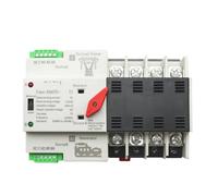 2/3/4P 100A 110 V/220 V Mini ATS Interruttore di Trasferimento Automatico Selettore Elettrico Doppio Interruttore di Alimentazione fotovoltaico Solare Guida DIN(4P,110V)