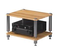 2/3/4TierRackAudioVideo Media Stand Colore Legno Mensola AV per Stereo & Entertainment Componenti Durevole Audio Rack Cabinet (60x48x38cm 2Tier)