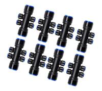2/3/8Pcs 6 Way Distribuzione Dell'acqua Splitter Tubo Irrigazione Irrigazione Tubo Connettore Rapido Adattatore Giardino Drip Water Saving Irrigazione