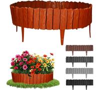 GARDENIX Bordo per aiuole, 2,3 m, effetto legno (marrone chiaro)