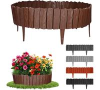 GARDENIX Bordo per aiuole, 2,3 m, effetto legno (marrone)