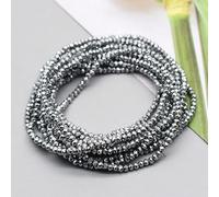 2 3 Perline di vetro di C rondelle color rosso rosa da 4,0 mm Perline di vetro distanziatrici sfaccettate piatte per la creazione di gioielli Fai da te - A2-2 mm circa 155 pezzi