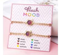 2/3 pezzi Collana e braccialetto con ciondolo in lega di zinco a forma di gatto, unicorno e cuore che cambia colore in base alla temperatura, regalo per migliori amiche e fidanzate Tagli UnicaLega di