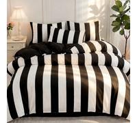 2/3 pezzi Set copripiumino a righe, biancheria da letto, decorazione accogliente per la stanza, traspirante e delicato sulla pelle, ultra morbido anti-pilling, copripiumino e federa, inserto piumino n