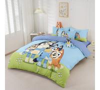 2/3 pezzi Set copripiumino Bluey, biancheria da letto Bluey, set biancheria da letto morbida e anti-pilling, pelle-friendly e confortevole, stile abbraccio cartone animato set copripiumino, tessile pe