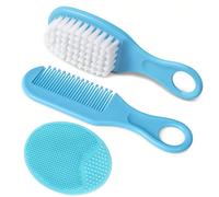 2/3 Pezzi Set Spazzole per Capelli per Neonati per Rimuovere Segni di Nascita, Kit Spazzola per Cura dei Capelli dei Neonati, Set Spazzole da Massaggio per Bambini 3 pezzi,2 pezziBlocchi di colore,Col