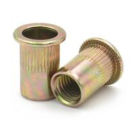 2-30 pz 304 In Acciaio Inox Rivetto Cieco Dado Rivnut M3 M4 M5 M6 M8 M10 M12 Zinco Placcato Inserti Filettati for alloggiamenti Pannelli(304,M10(50pcs))