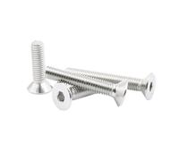 2-30pcs M2/M2.5/M3/M4/M5/M6/M8 Viti macchina con testa incassata a bocca esagonale interna in acciaio inoxydabile, M4x20mm