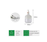 (2*30W)1/2/3pcs Camping Light USB Rechargeable LED Emergency Lamp Outdoor Portable Lanterns with Hook for BBQ Tents Battery Bulb