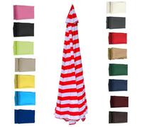 (2-4.0 M/6,5-13,1 Piedi) Telo Di Ricambio Per Ombrellone Da Giardino, Tettoia Di Ricambio Per Ombrello 6/8 Stecche Con Protezione UV(Red+white,8 RIBS: 270CM/8.8FT)