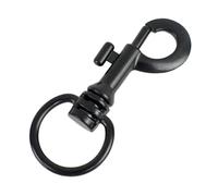 2/4/10 pezzi 18/24 mm Metal Hook Buckles Swivel Lobster Clasp Dog Collar Buckle Handbag Strap Connect Snap Hooks DIY Accessories(AP482-Black-24 mm, 4 pezzi)