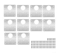 2 4 10 pezzi kit di riparazione piastra cerniera con viti per armadio da cucina porta cassetto cerniera restauro e rinforzo telaio (10 pezzi)