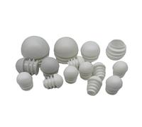 2/4/10 pz Bianco A Cupola Rotondo di Plastica Tappi di Chiusura Piedi della Sedia Tubo Tubo Inserti Spina 16/20/28/30/35/38/40/42/45/48/50mm (Size : White 22mm_10pcs)