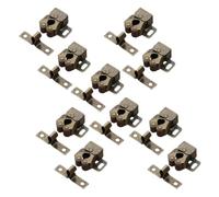 2/4/10 Set Cabinet Fermi Doppio Rullo di Cattura Fermaporta Più Vicino Fermacorda e ganci Serranda Buffer for Guardaroba Hardware Accessori for Mobili(Bronze-10 Set)