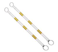 2 4 5 6 8 10 12 16 20 pezzi Barra conica for segnaletica stradale regolabile sul campo, barriera retrattile da 47 a 78 pollici, divisorio sicurezza(Yellow and White,2pcs)