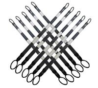 2 4 5 6 8 10 12 16 20 pezzi Barra conica for segnaletica stradale regolabile sul campo, barriera retrattile da 47 a 78 pollici, divisorio sicurezza(White and Black,10pcs)
