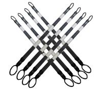 2 4 5 6 8 10 12 16 20 pezzi Barra conica for segnaletica stradale regolabile sul campo, barriera retrattile da 47 a 78 pollici, divisorio sicurezza(White and Black,8pcs)