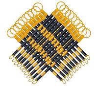 2 4 5 6 8 10 12 16 20 pezzi Barra conica for segnaletica stradale regolabile sul campo, barriera retrattile da 47 a 78 pollici, divisorio sicurezza(Yellow1 and Black1,20pcs)