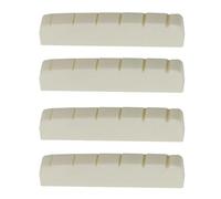 2/4/5 Pezzi 43 Millimetri Sei Corde Per Chitarra Elettrica Ponte In Osso Dado Per Chitarre Elettriche LP Parti Di Ricambio Strumento Musicale pre Capotasto Scanalato(4pcs)