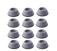 2/4/6/8/10/12 Pezzi Supporto For Lavatrice Con Cancellazione Di Urti E Rumore, Cuscinetti Antiscivolo In Gomma Anti-camminamento For Piedini For Asciugatrice E Lavatrice(12pcs)