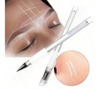 2/4/6/8 pezzi Penne per microblading delle sopracciglia bianche, penne segnatrici per la pelle, strumenti di posizionamento per il trucco permanente, strumenti per disegnare le sopracciglia, adatti pe