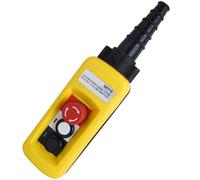 2/4/6/8 pulsanti Doppia velocità/Singola velocità Stazioni di controllo pendenti for gru di sollevamento con arresto di emergenza for circuiti XAC-A271(Black,Double Speed 1pcs)