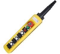 2/4/6/8 pulsanti Doppia velocità/Singola velocità Stazioni di controllo pendenti for gru di sollevamento con arresto di emergenza for circuiti XAC-A271(Red,Single speed 1pcs)