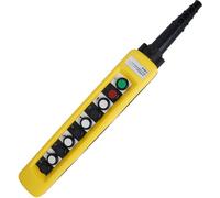 2/4/6/8 pulsanti Doppia velocità/Singola velocità Stazioni di controllo pendenti for gru di sollevamento con arresto di emergenza for circuiti XAC-A271(Silver,Double Speed 1pcs)