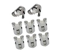 2/4/6/8Pcs Silicone e Acciaio Wine Cork Preserver con Clip Champagne Tappo di Bottiglia Tappi per Prevenzione Ossidazione Acciaio Spumante Tappo
