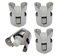 2/4/6/8Pcs Silicone e Acciaio Wine Cork Preserver con Clip Champagne Tappo di Bottiglia Tappi per Prevenzione Ossidazione Tappo Bevande Multiuso
