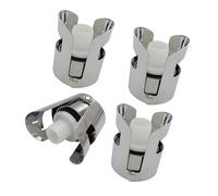 2/4/6/8Pcs Silicone e Acciaio Wine Cork Preserver con Clip Champagne Tappo di Bottiglia Tappi per Prevenzione Ossidazione Acciaio Spumante Tappo