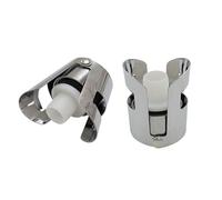 2/4/6/8Pcs Silicone e Acciaio Wine Cork Preserver con Clip Champagne Tappo di Bottiglia Tappi per Prevenzione Ossidazione Acciaio Spumante Tappo