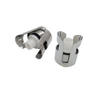 2/4/6/8Pcs Silicone e Acciaio Wine Cork Preserver con Clip Champagne Tappo di Bottiglia Tappi per Prevenzione Ossidazione Acciaio Spumante Tappo