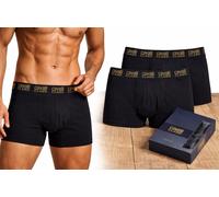 2-4-6 BOXER uomo Roberto Cavalli Class neri con elastico logo oro Mutande SLIP