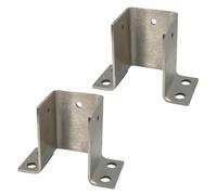 2/4/6 Pezzi Base di Ancoraggio per Palo per Calcestruzzo 60 90 150 190 Mm Staffa di Base per Ringhiera per Ringhiera Laterale Laterale per Impieghi Gravosi Supporto per col, 2 PCS, 150x150x100MM